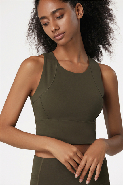 Top Fitness Sports Bra de alto impacto Alto soporte a prueba de amortiguación a prueba grande