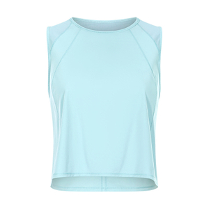 Logotipo personalizado Summer Ladies Cotton Spandex Mujeres transpirables Camiseta de tanques Carrinando Singletas de gimnasio OEM Servicio