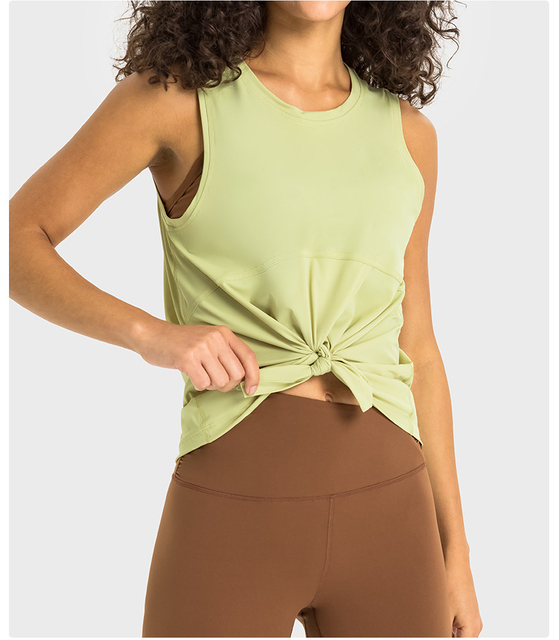 Hielo delgado y transpirable Feele Strap Store de secado rápido Moda Suten Women Traedor de entrenamiento de yoga Fitness Top