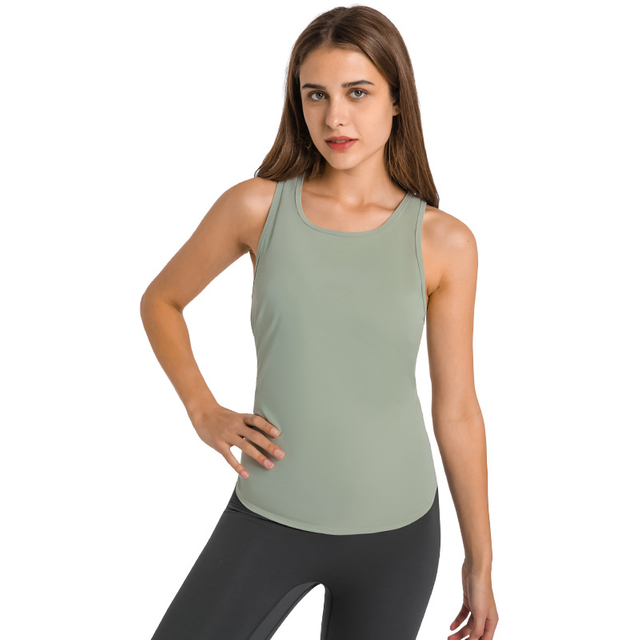  Camiseta de yoga sin mangas camiseta sin mangas sin aliento