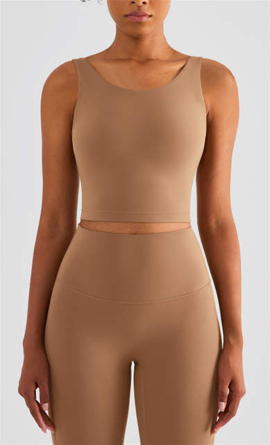Gimnasio fitness spandex nylon shock -apro a improvisación sujetador de fitness de fitness con chaleco de yoga suave de yoga de yoga sujetador