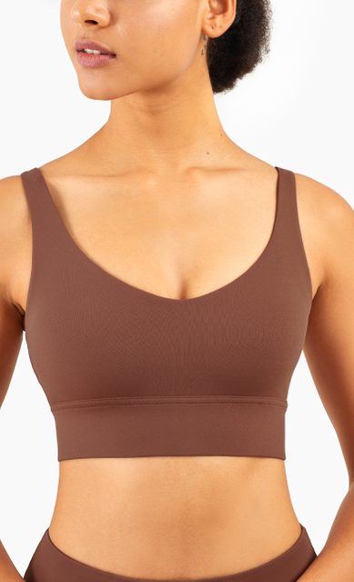  Femenino Top de yoga Top personalizado de alto impacto Sports Sports