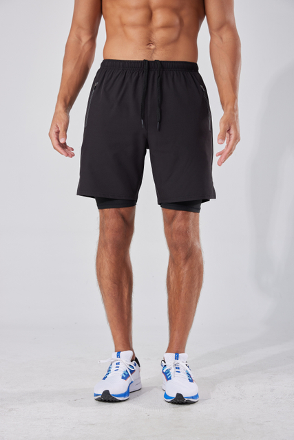 Fitness rápido entrenamiento atlético seco hombres pantalones cortos de gimnasio para entrenamiento elástico de entrenamiento deportivo sudor deportivo